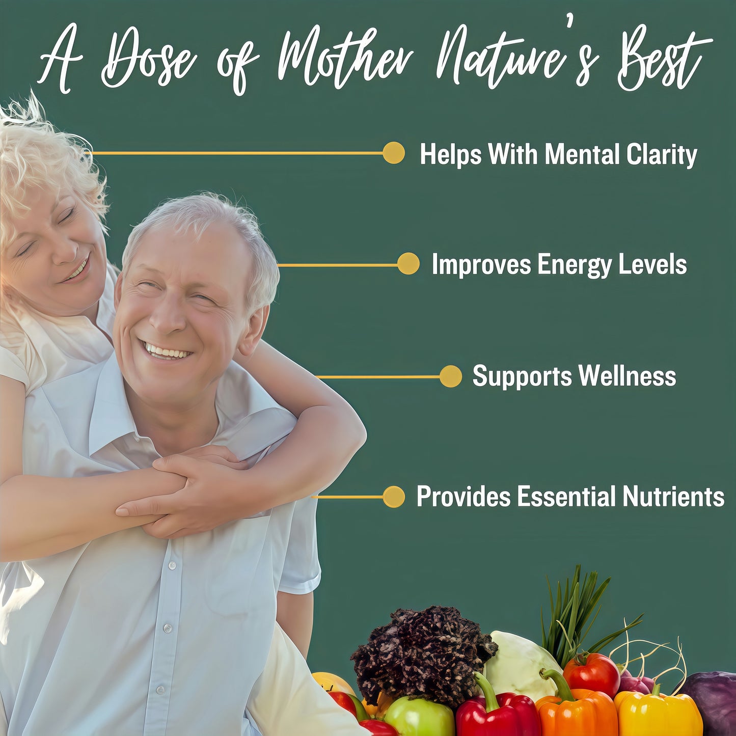 SUBSTANCE.- Nature's Sustenance Daily Greens, Daily Fruit and Veggies Supplement - Enhance Energy, Mental Clarity - Fruits and Vegetables